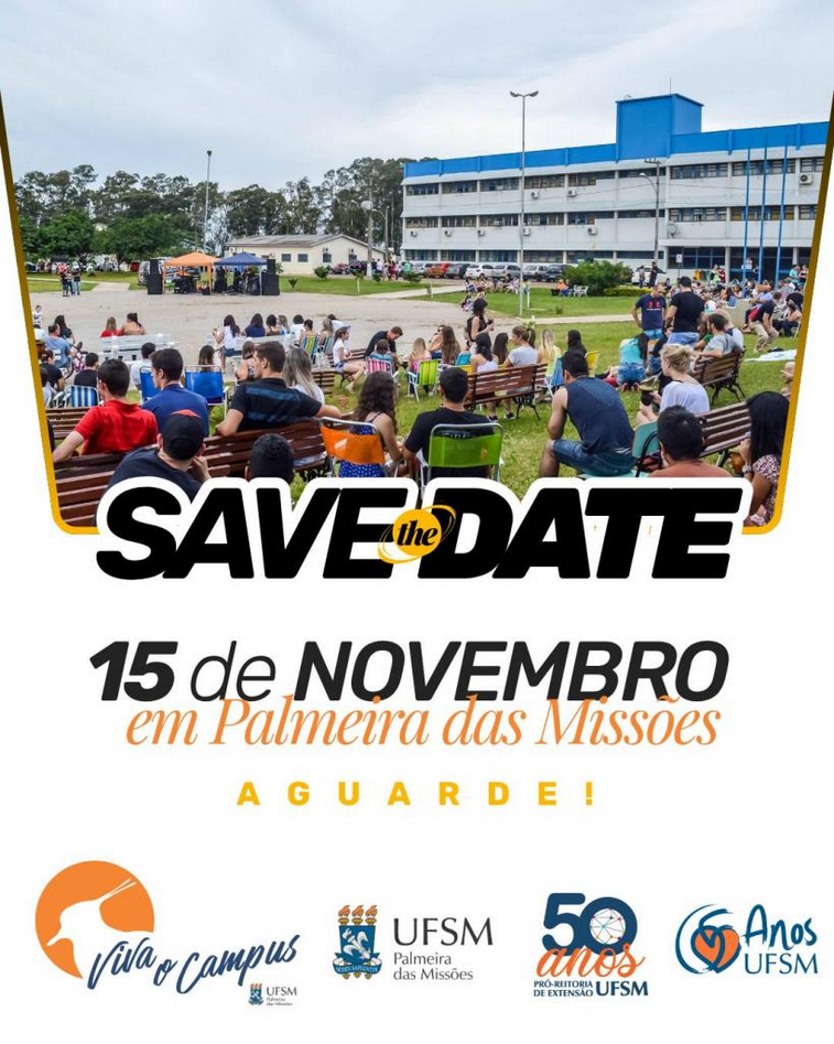 Capa UFSM-PM abre chamada pública para o Viva o Campus 2025: venha mostrar seu talento, sua arte ou seu negócio!