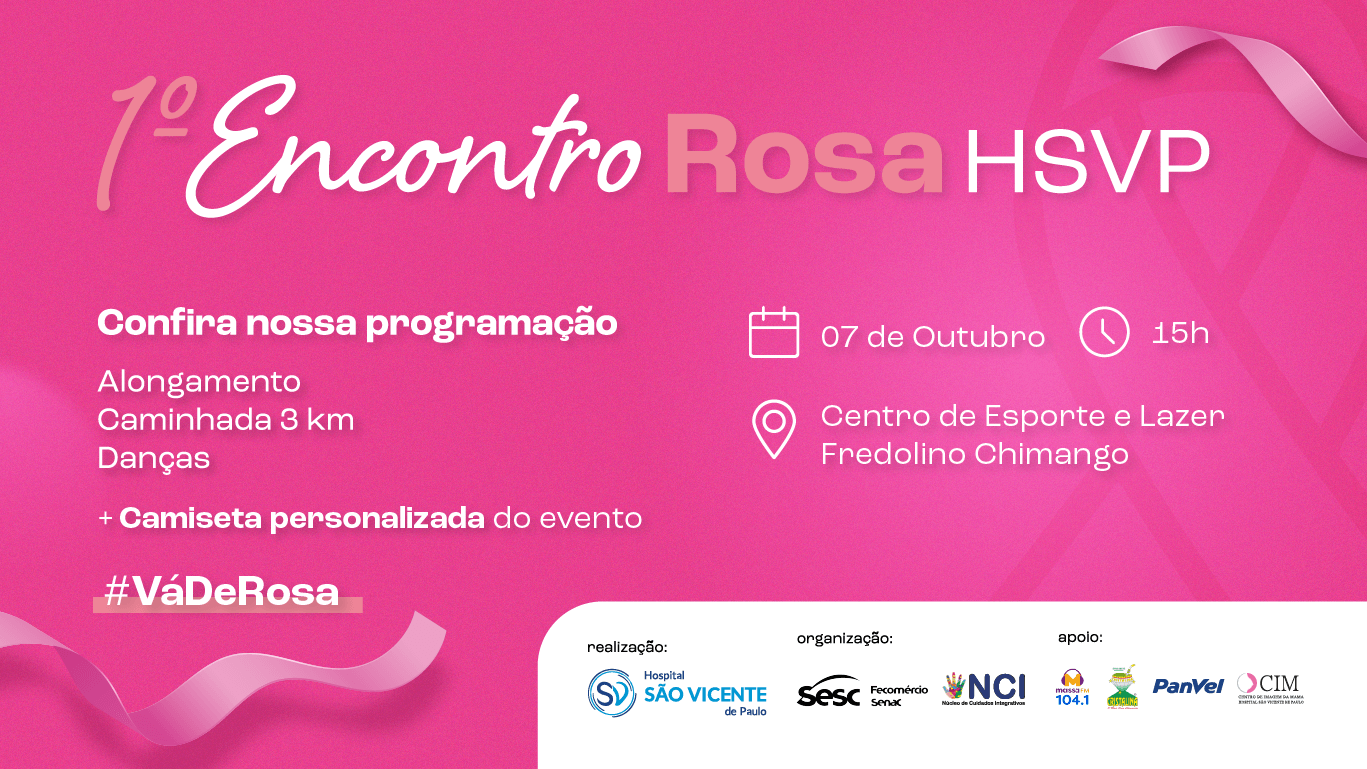 Capa 1º Encontro Rosa ocorre neste sábado, 7