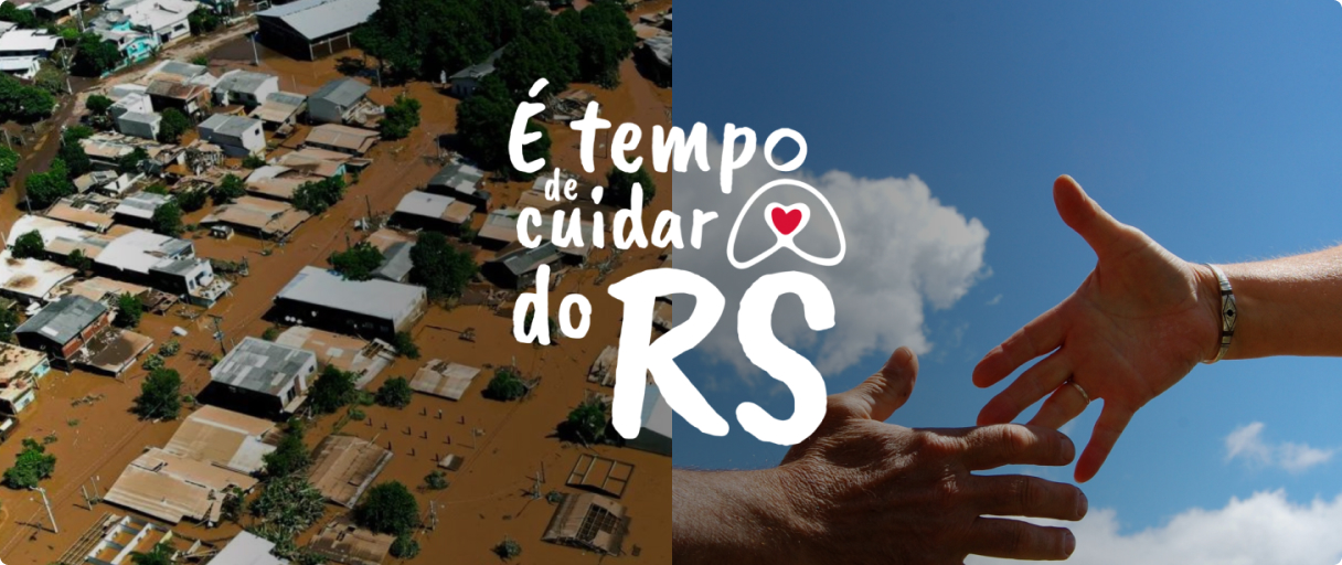 Capa CNBB lança campanha “É Tempo de Cuidar do RS” com foco em oração, solidariedade e informação