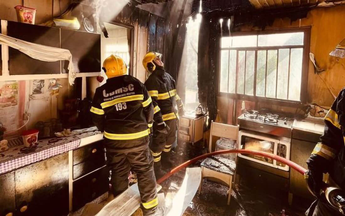 Capa Corpo de Bombeiros Militar alerta para riscos de incêndios residenciais durante o inverno