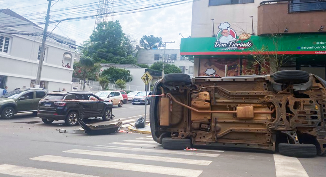 Capa Grave acidente acontece no centro de Frederico Westphalen