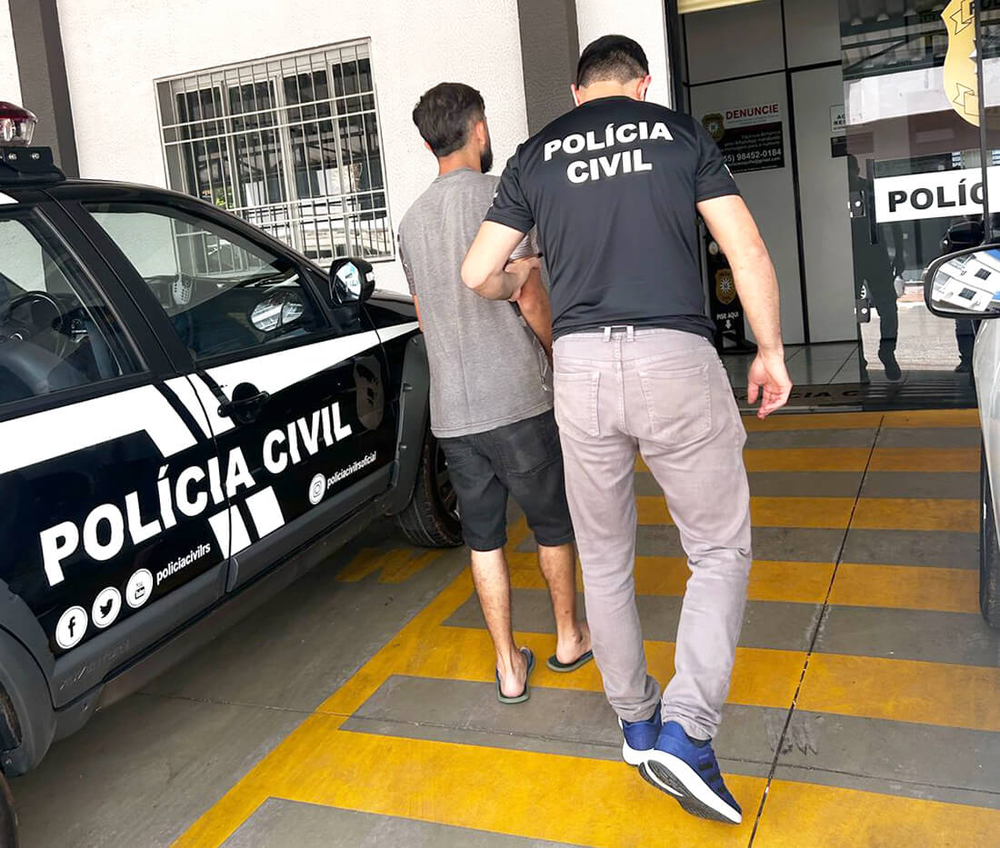 Capa Polícia Civil prende homem por descumprimento de medida protetiva em Frederico Westphalen