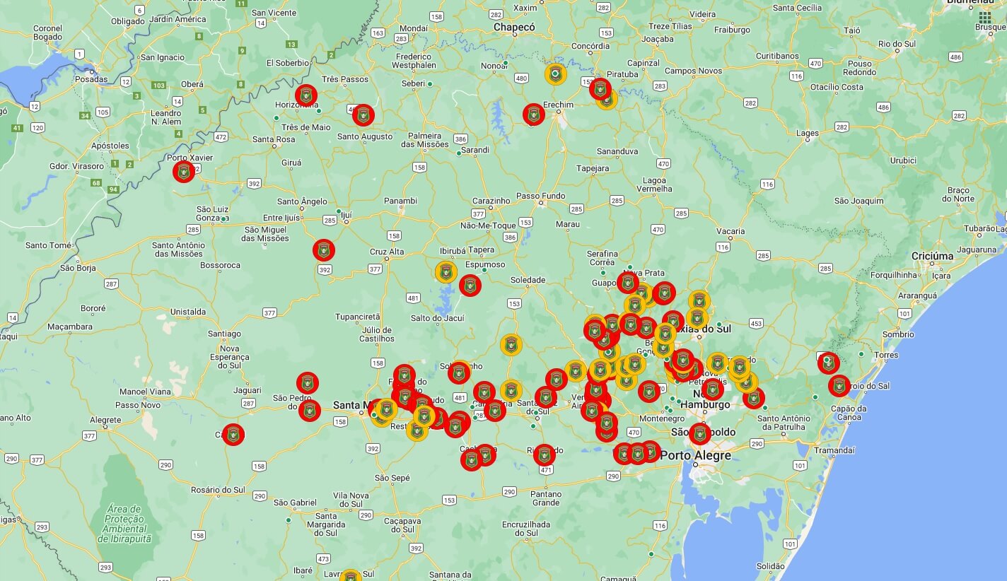 Capa Confira as rodovias que estão com trechos bloqueados no Estado