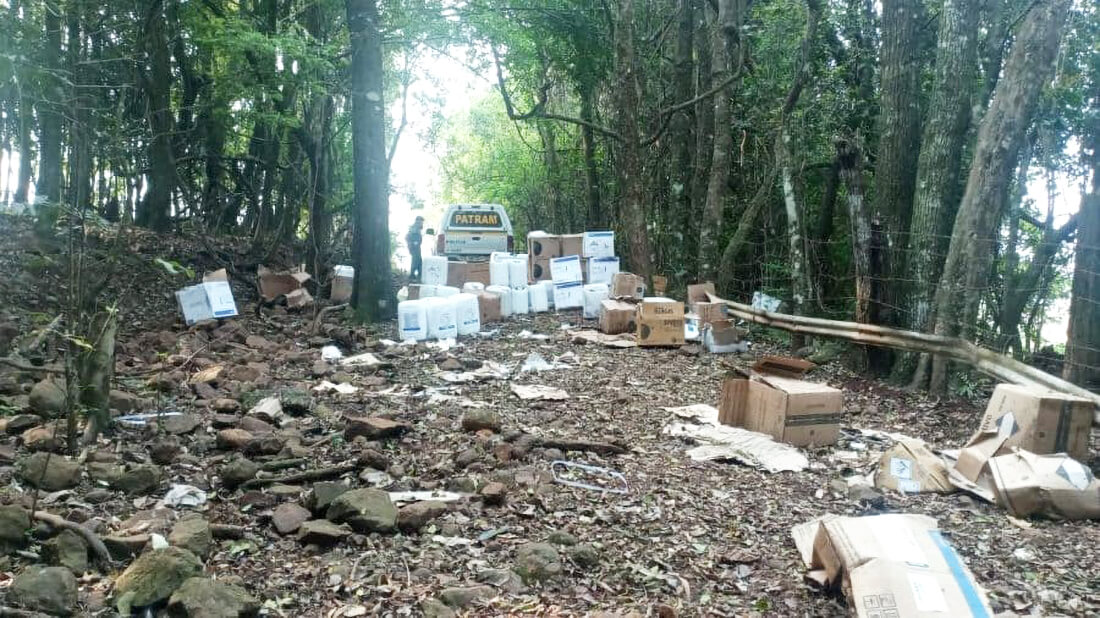 Capa Polícia Ambiental desarticula depósito ilegal de agrotóxicos em Alpestre
