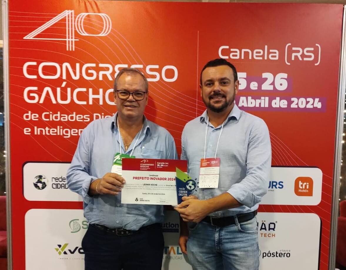 Capa Prefeito de Erval Seco recebe homenagem como prefeito Inovador