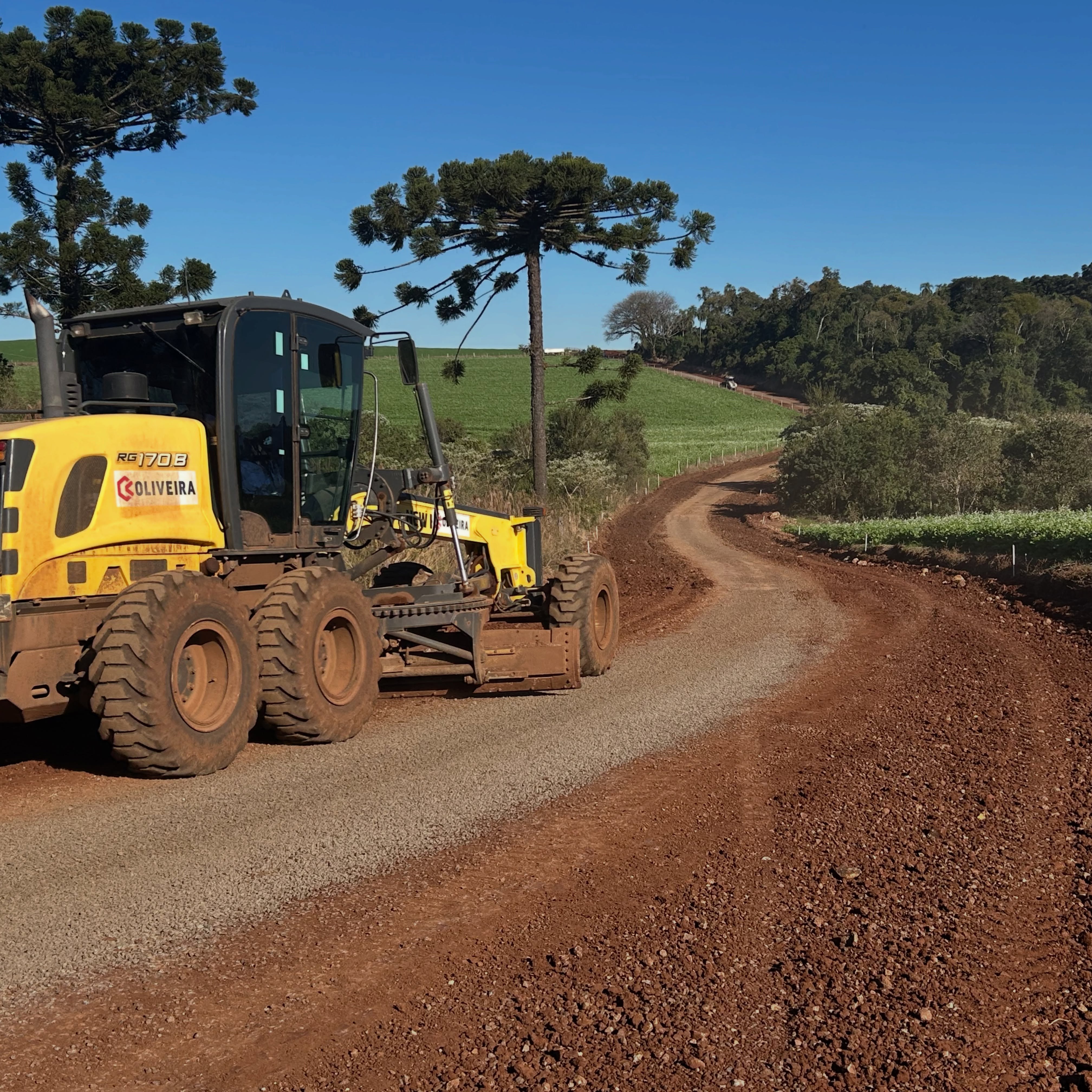 Capa Obras de preparação para asfaltamento da Linha Annes avançam em Guatambu