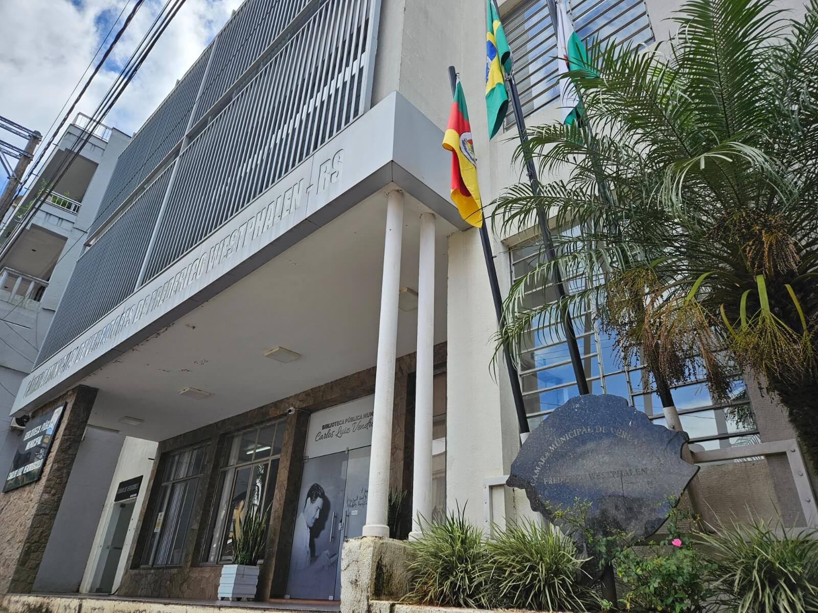 Capa Câmara de Vereadores de Frederico Westphalen adota turno único no final de dezembro