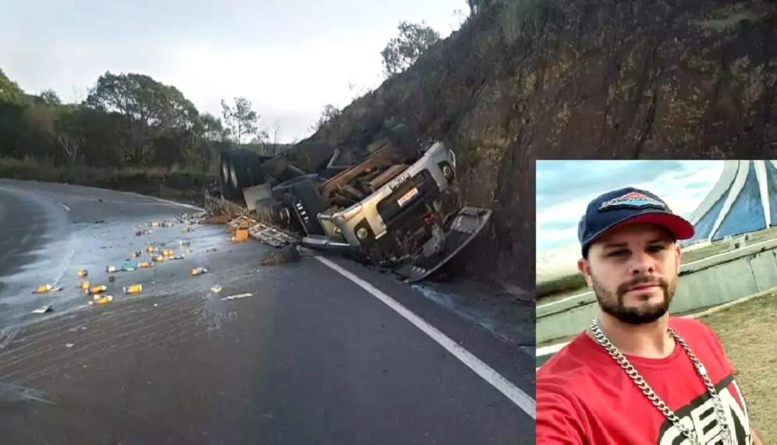 Capa Caminhoneiro de Passo Fundo morre após sair da pista na Rota do Sol