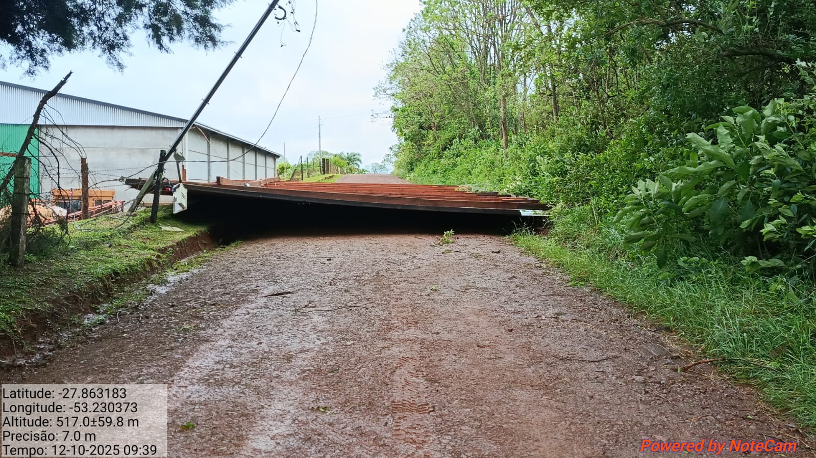 Capa Tormenta provoca estragos em Palmeira das Missões