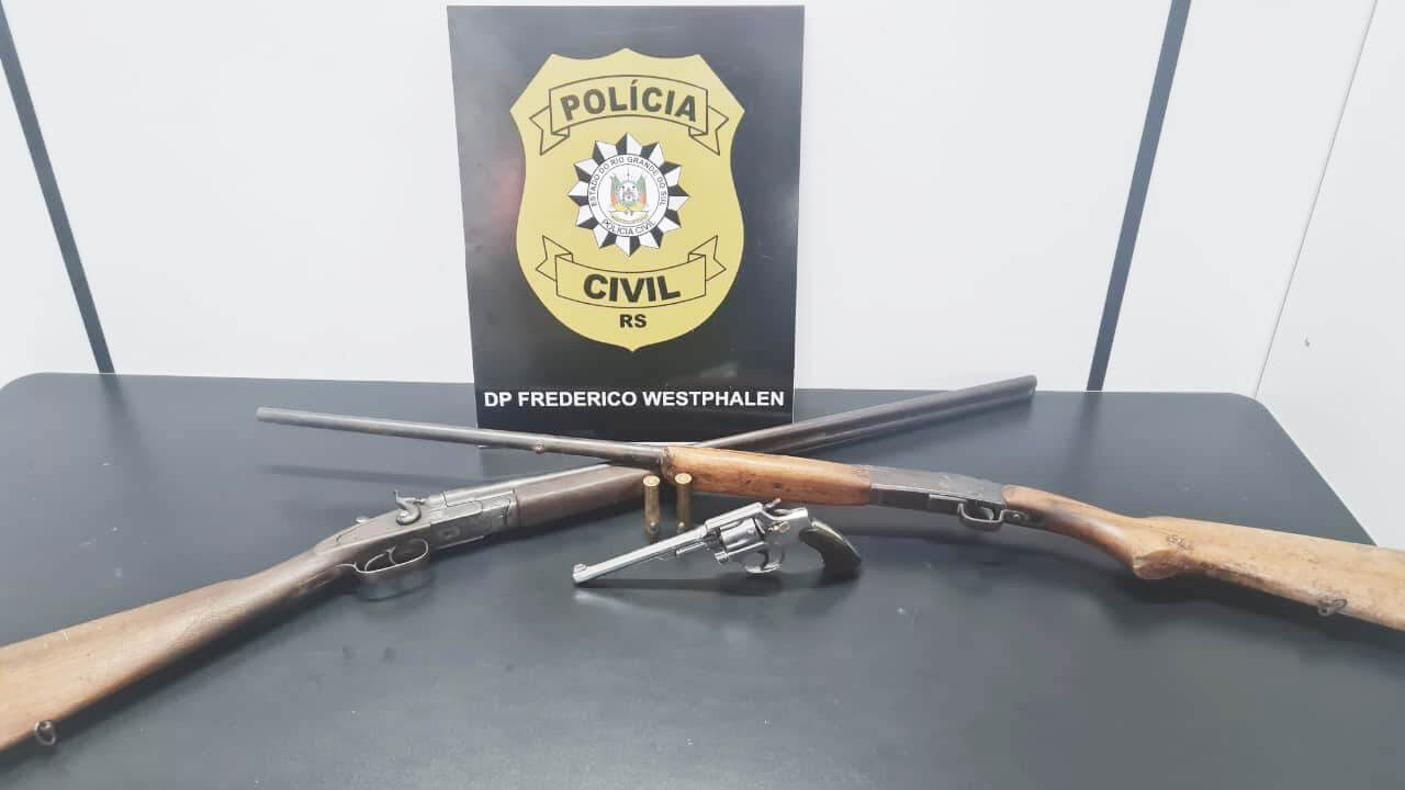 Capa Polícia Civil apreende armas ilegais em Frederico Westphalen para evitar crimes