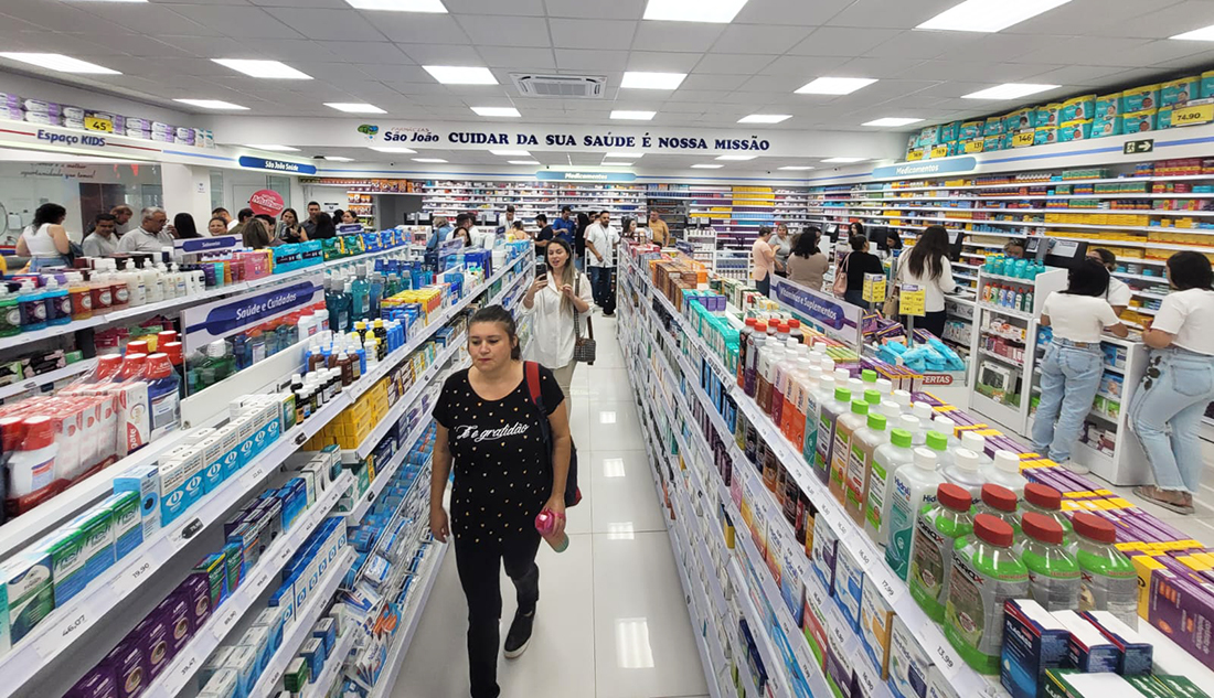 Capa Rede de Farmácias São João inaugura unidade reformulada em Palmeira das Missões