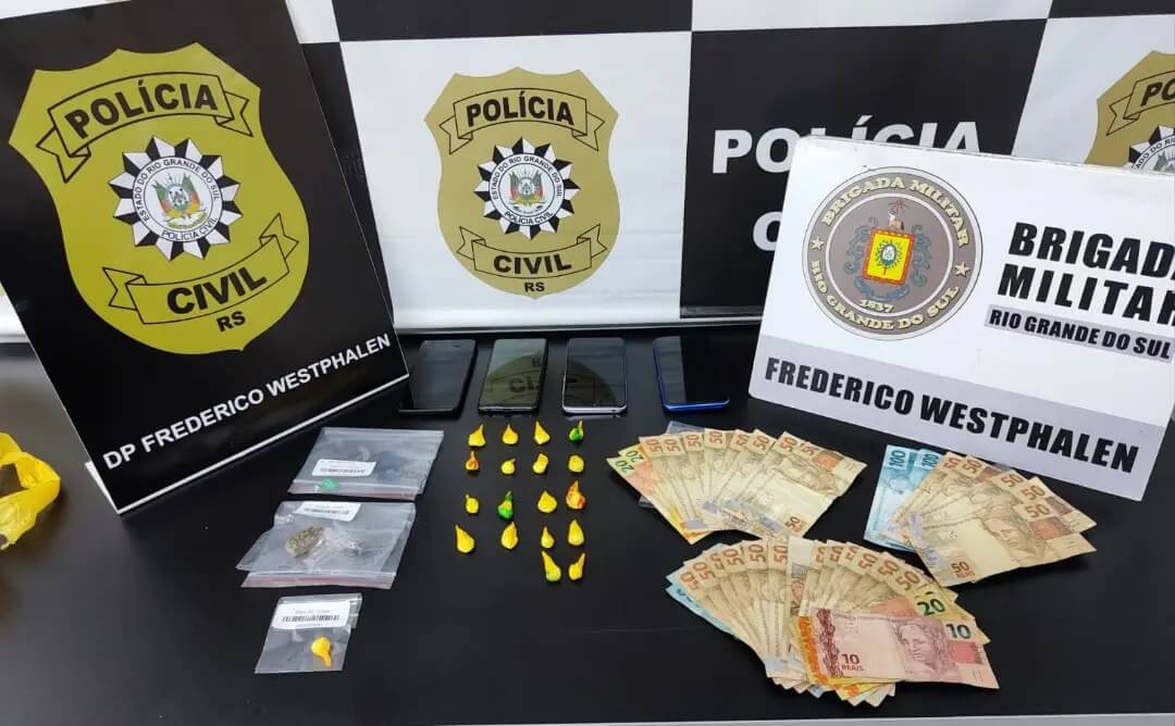 Capa Duas pessoas foram presas durante cumprimento de mandado de busca e apreensão em Frederico Westphalen