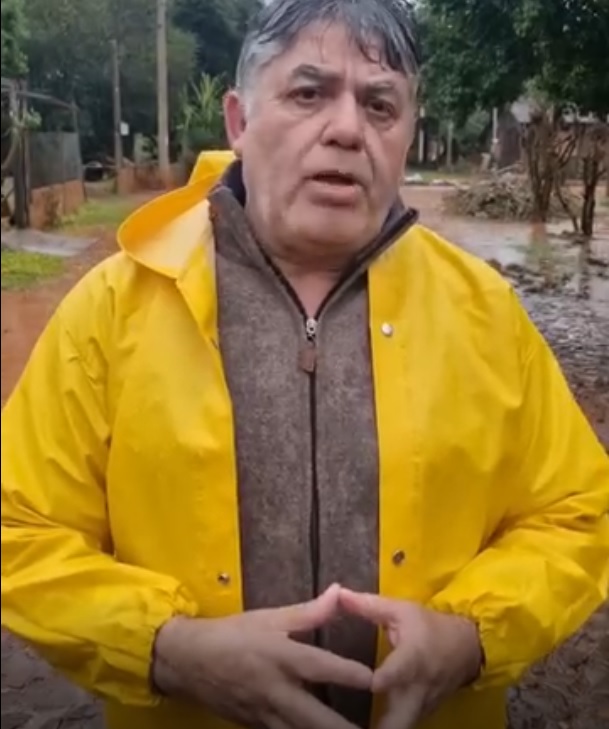 Capa Prefeito de Coronel Bicaco detalha estragos causados por forte enxurrada no município