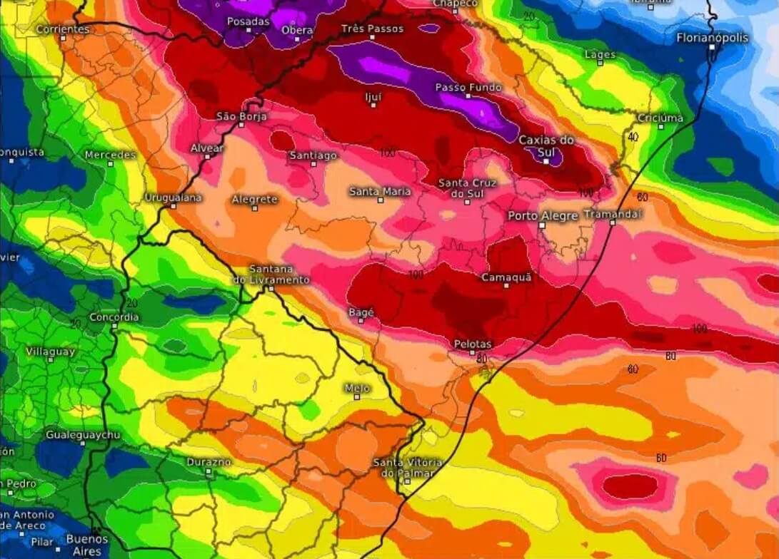 Capa Frente fria trará acumulados de até 200 milímetros e temporais isolados, afirma BaroClima