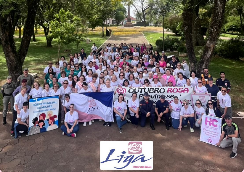 Capa Liga Feminina de Combate ao Câncer de Palmeira das Missões promove a Caminhada Outubro Rosa