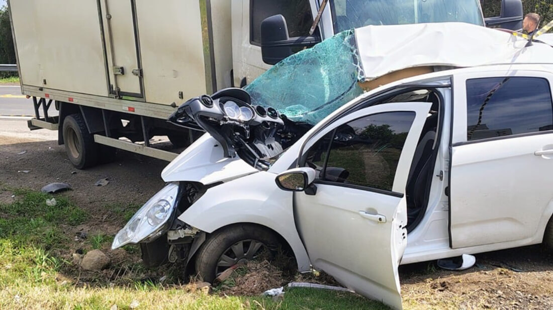 Capa Acidente em Bento Gonçalves mata motorista de carro na BR-470