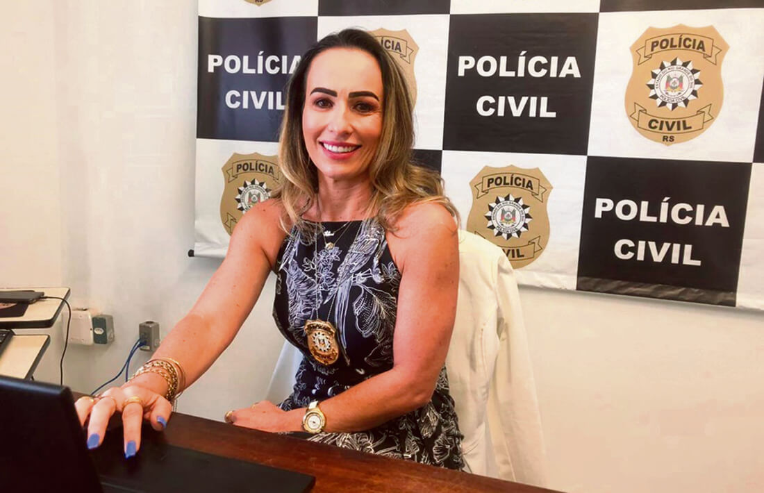 Capa Delegada Aline Dequi Palma aborda os desafios da segurança pública no interior