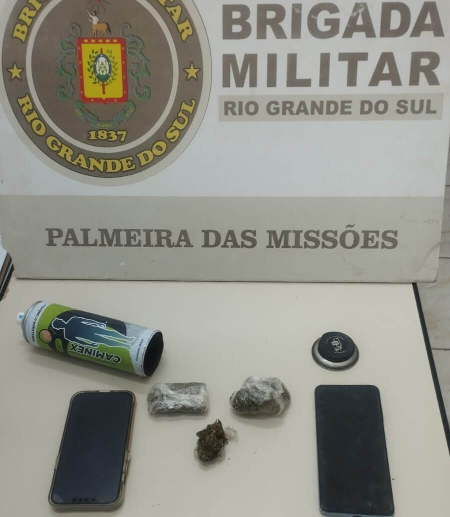 Capa Brigada Militar realiza prisão por tráfico de drogas em Palmeira das Missões