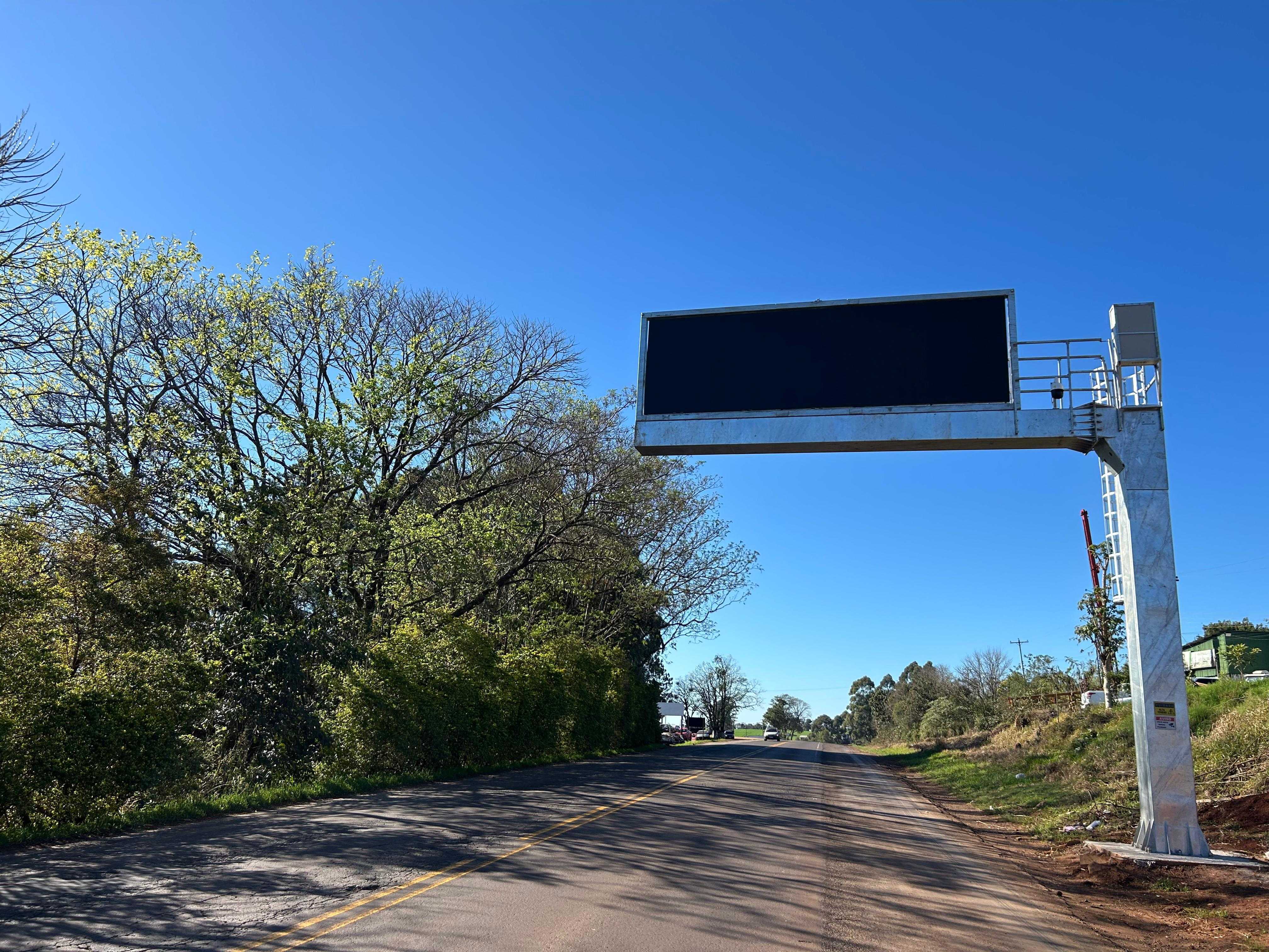 Capa Painel instalado na BR-386 em Seberi é apenas informativo, diz DNIT