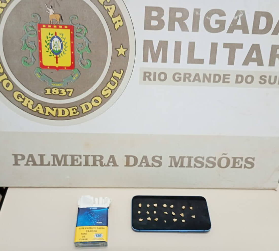 Capa Homem é preso por tráfico de drogas no centro de Palmeira das Missões