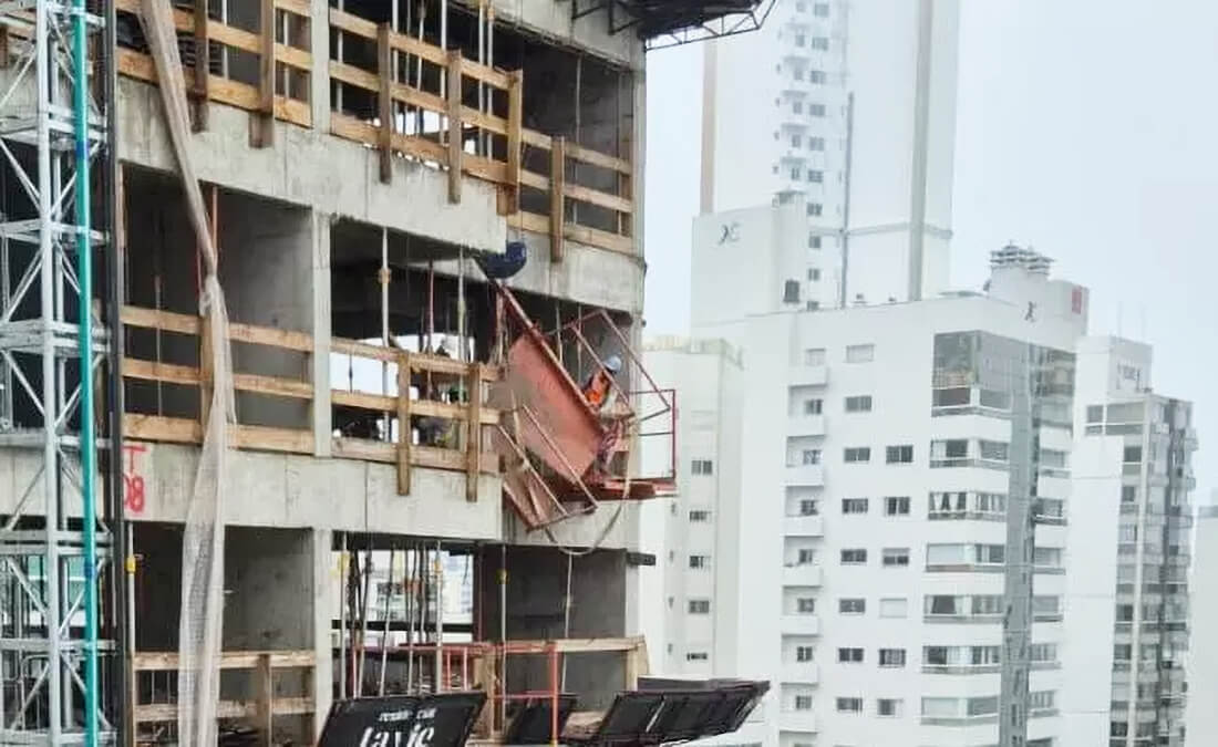 Capa Trabalhador morre ao sofrer queda de 24 metros de altura em prédio em Chapecó