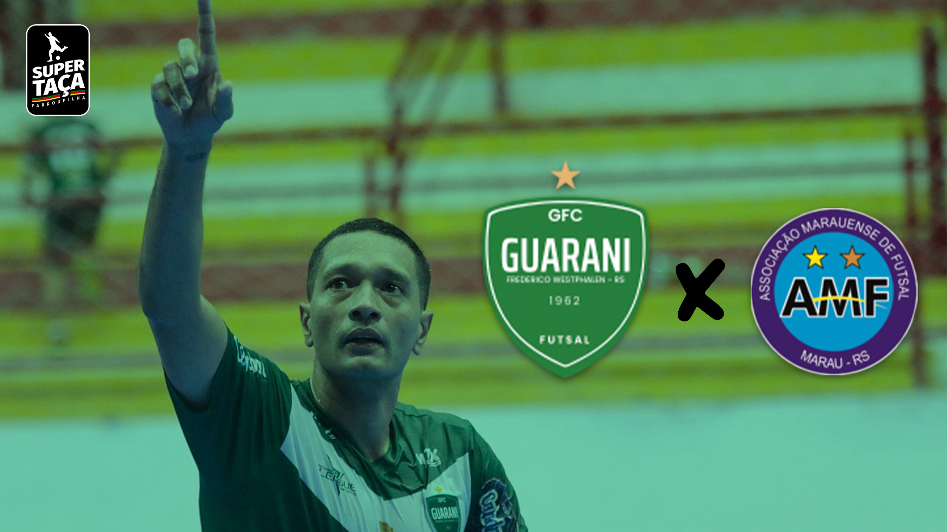 Capa Guarani Futsal x AMF: onde ouvir ou assistir e como chegam os times