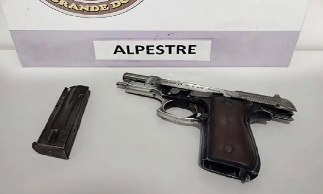 Capa Alpestre: BM prende homem por porte ilegal de arma