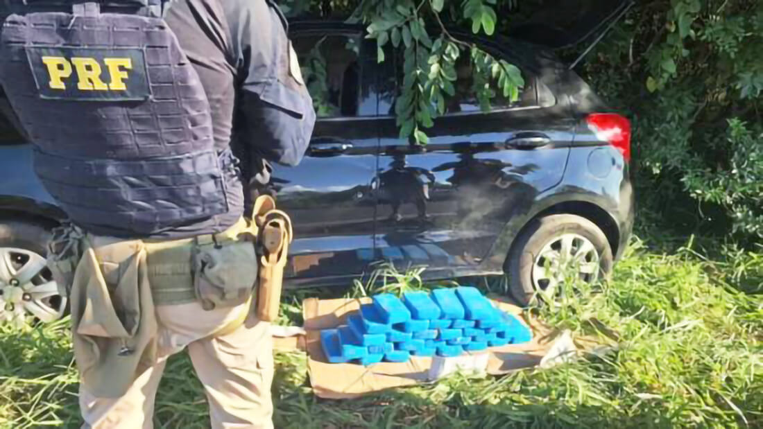 Capa Homem é preso após perseguição de 45 km com 31 quilos de pasta base de cocaína
