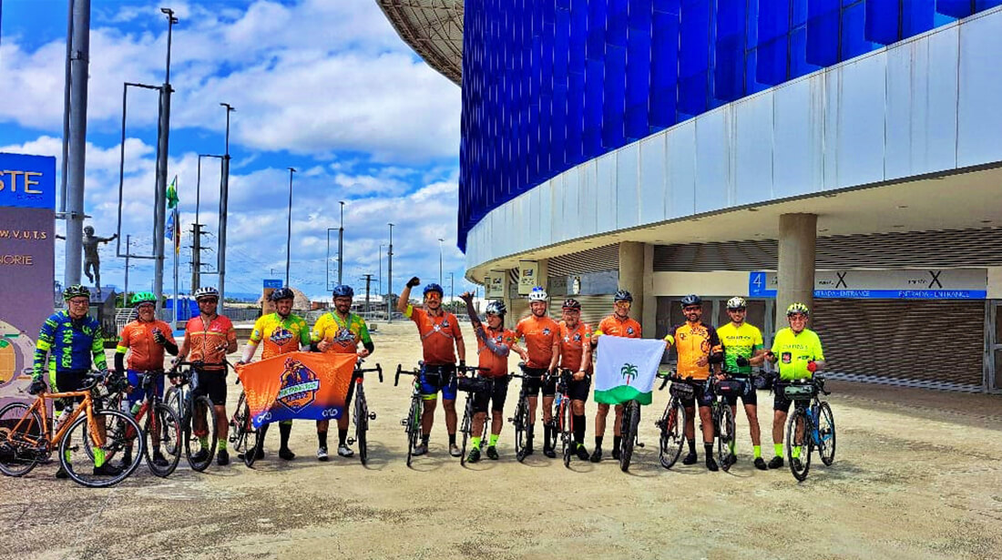 Capa Ciclistas cumprem desafio em homenagem aos 150 anos de Palmeira das Missões