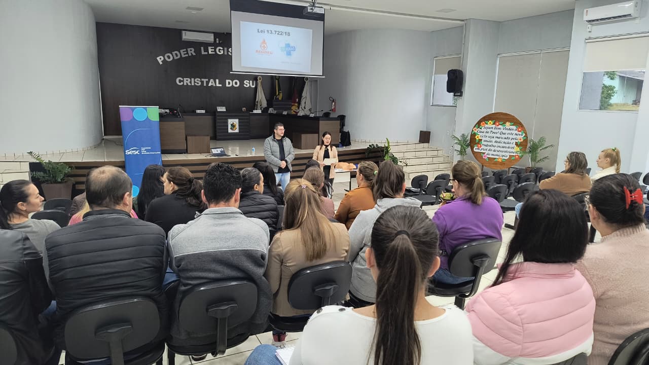 Capa Capacitação sobre a Lei Lucas orienta professores de Cristal do Sul em primeiros socorros