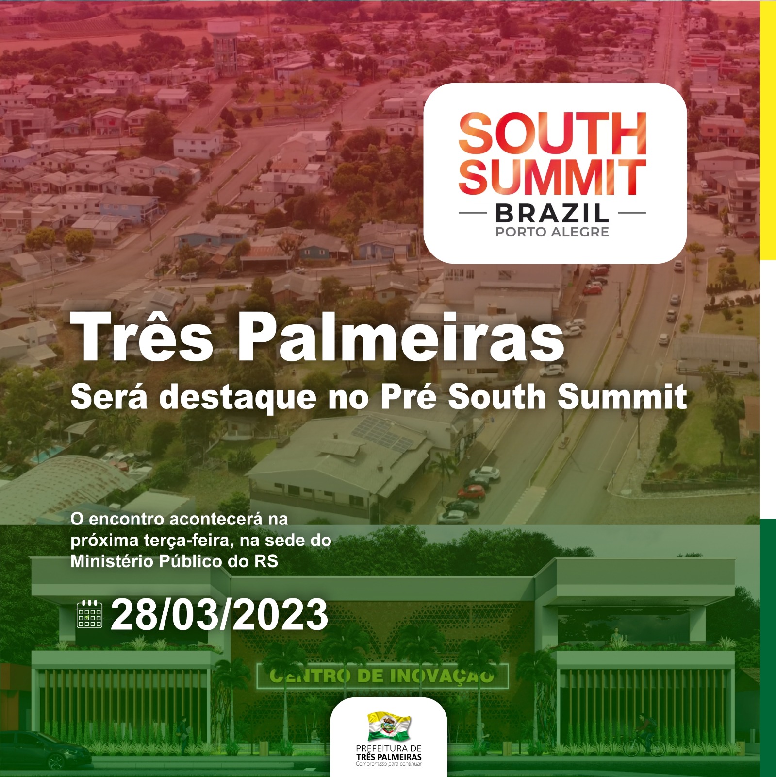 Capa Três Palmeiras participará do Pré South Summit 2023