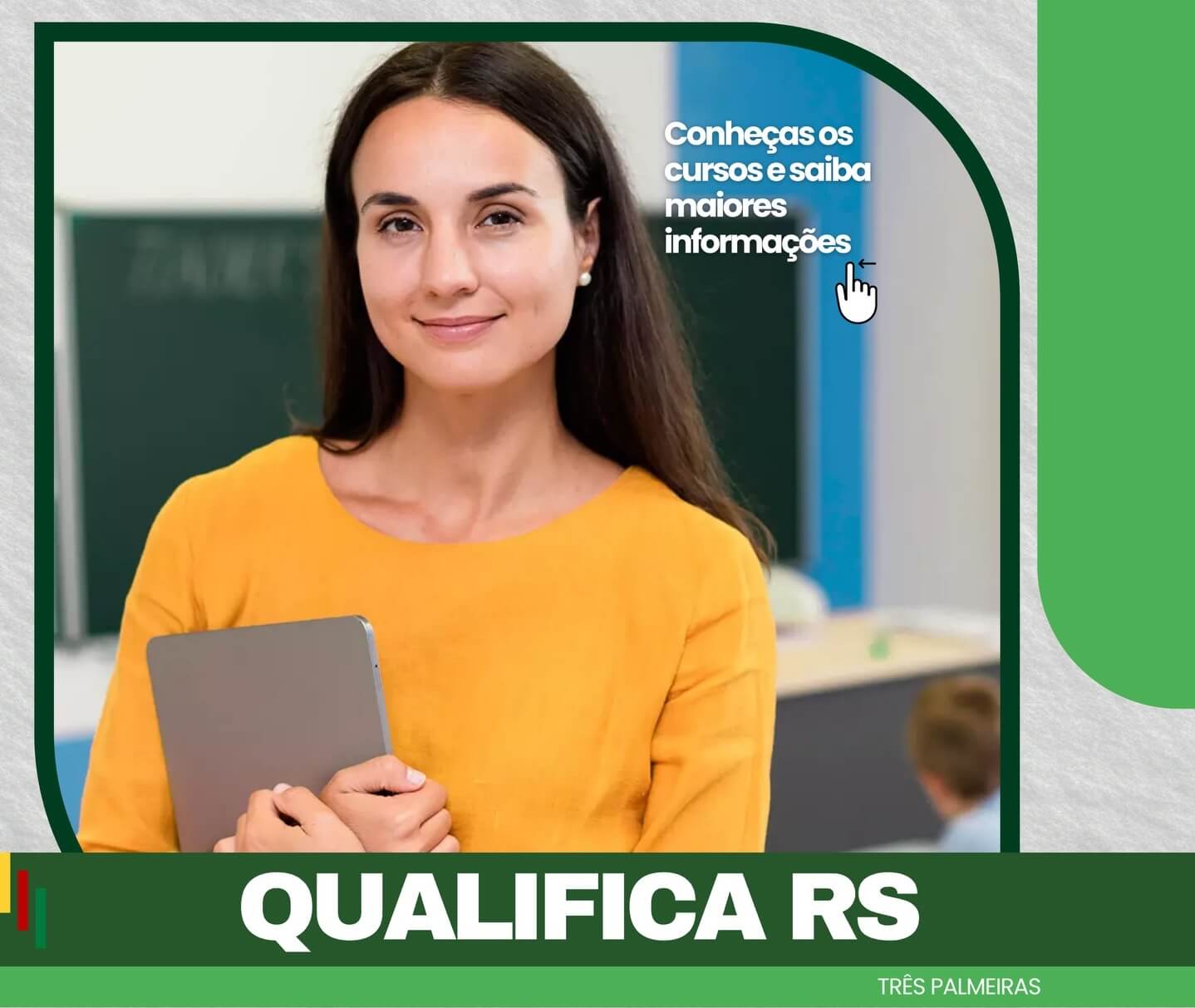 Capa Abertas as inscrições para cursos gratuitos do programa Qualifica RS em Três Palmeiras