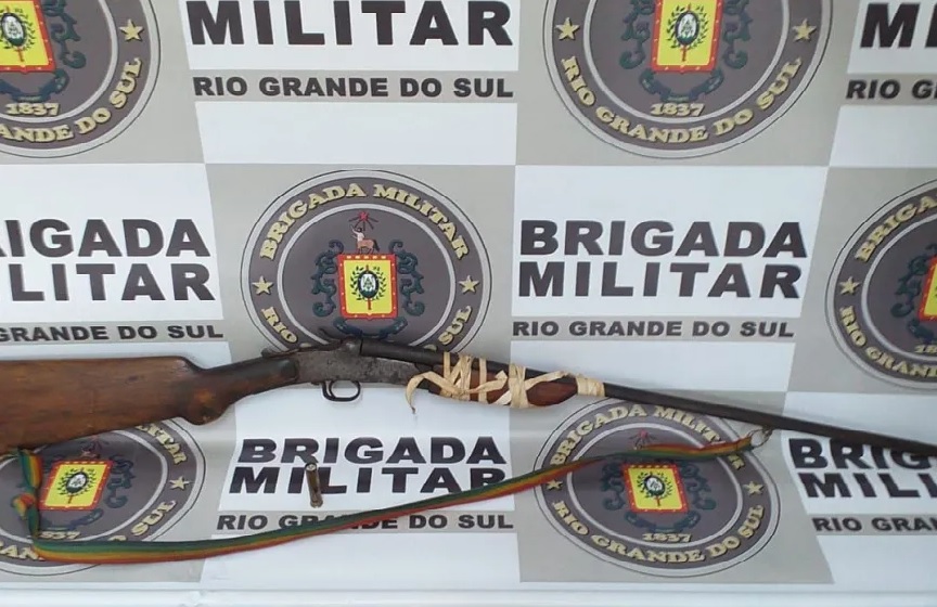 Capa Nonoai: arma é apreendida no interior