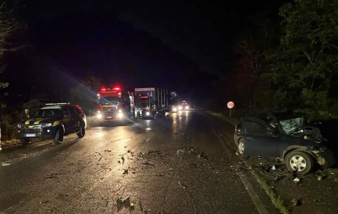 Capa Colisão frontal na BR-386 deixa dois mortos e duas pessoas feridas em Iraí