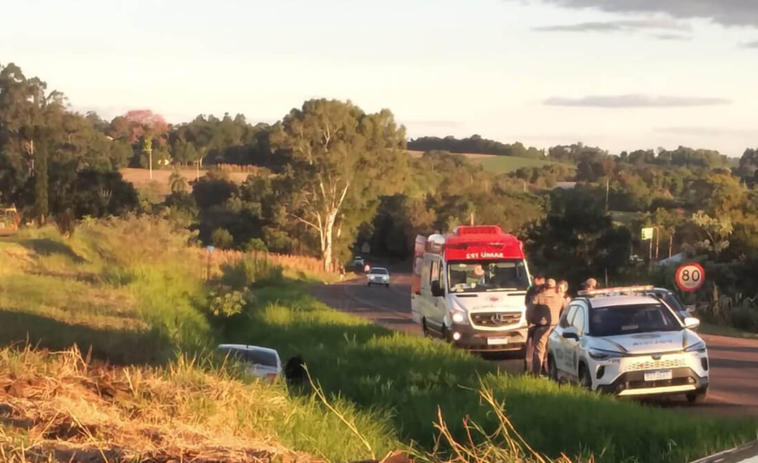 Capa Colisão lateral entre veículos mobiliza socorro na BR-468 em Três Passos