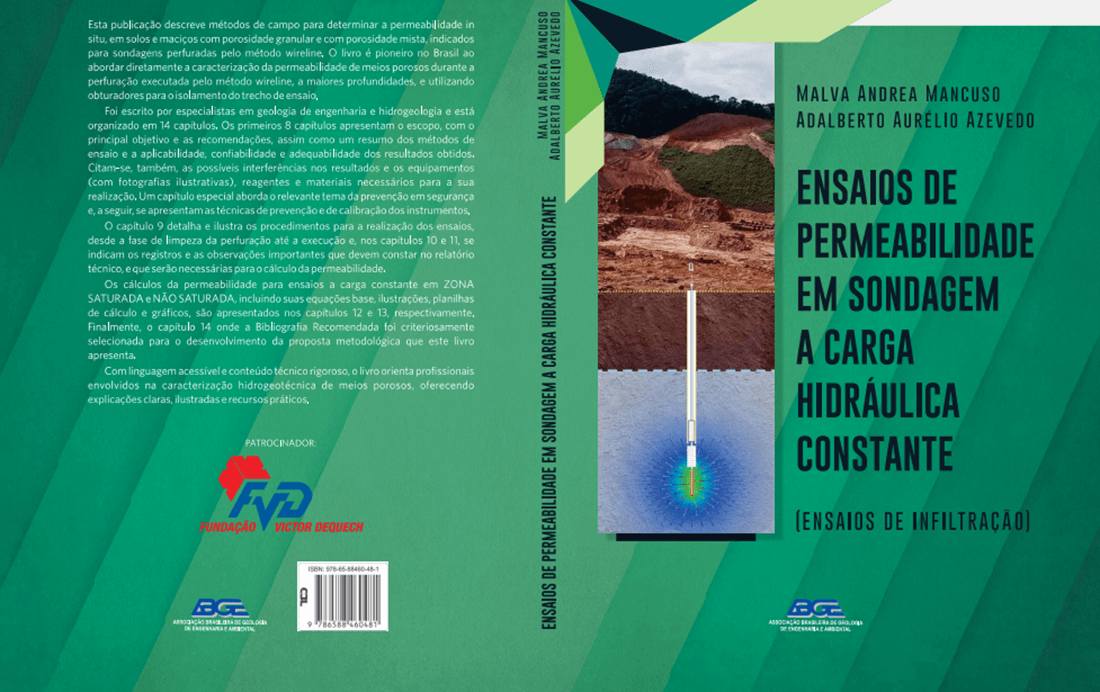 Capa Docente da UFSM/FW lança livro inovador sobre Ensaios de Permeabilidade