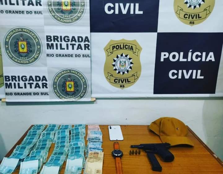 Capa BM e PC prendem dois homens em Bom Progresso