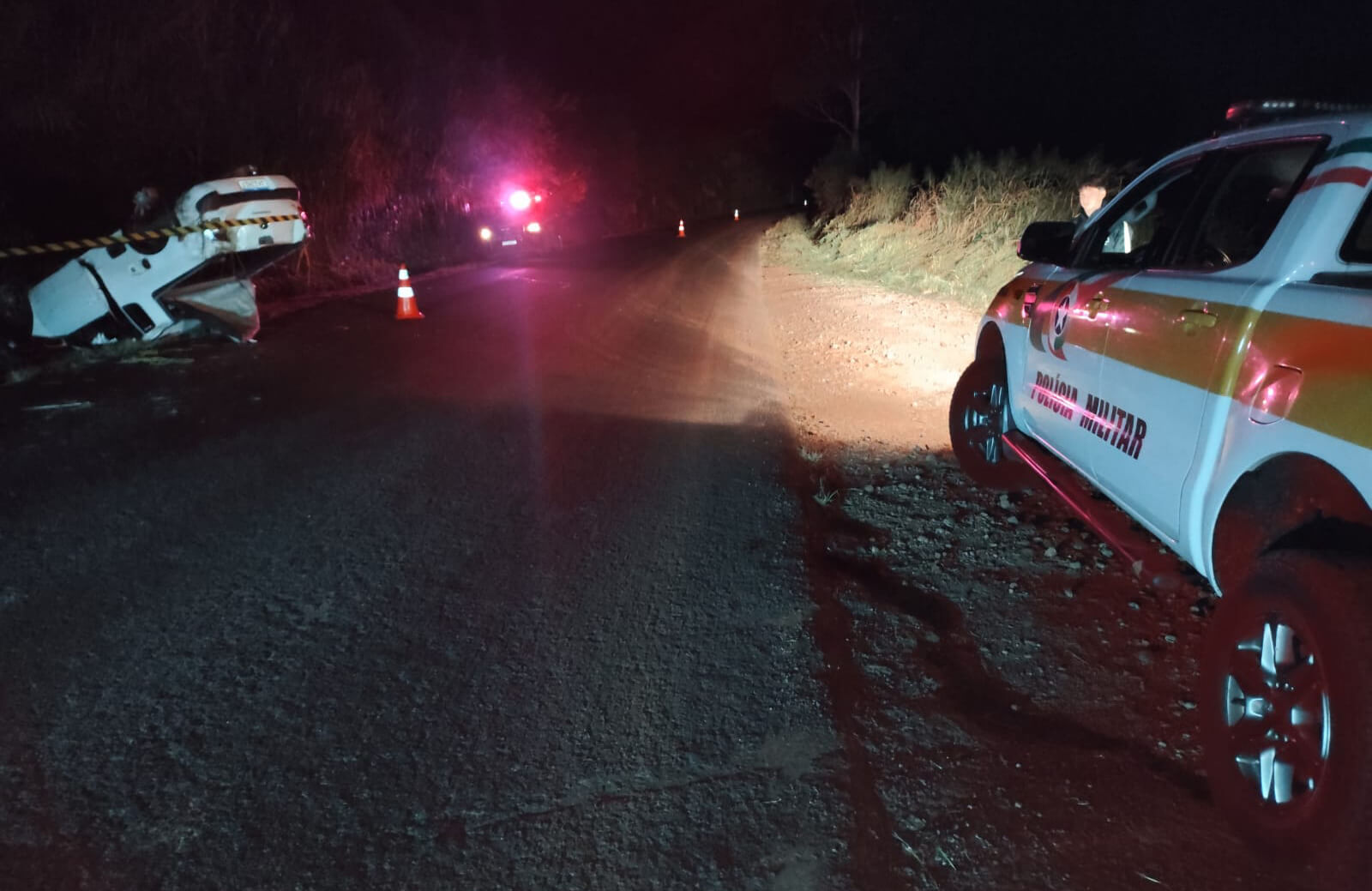 Capa Jovem de 25 anos morre em capotamento na SC-496 em Descanso