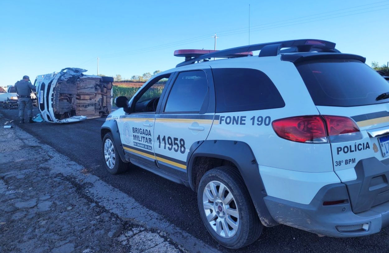Capa Portelenses ficam feridas após acidente na BR-386, em Soledade