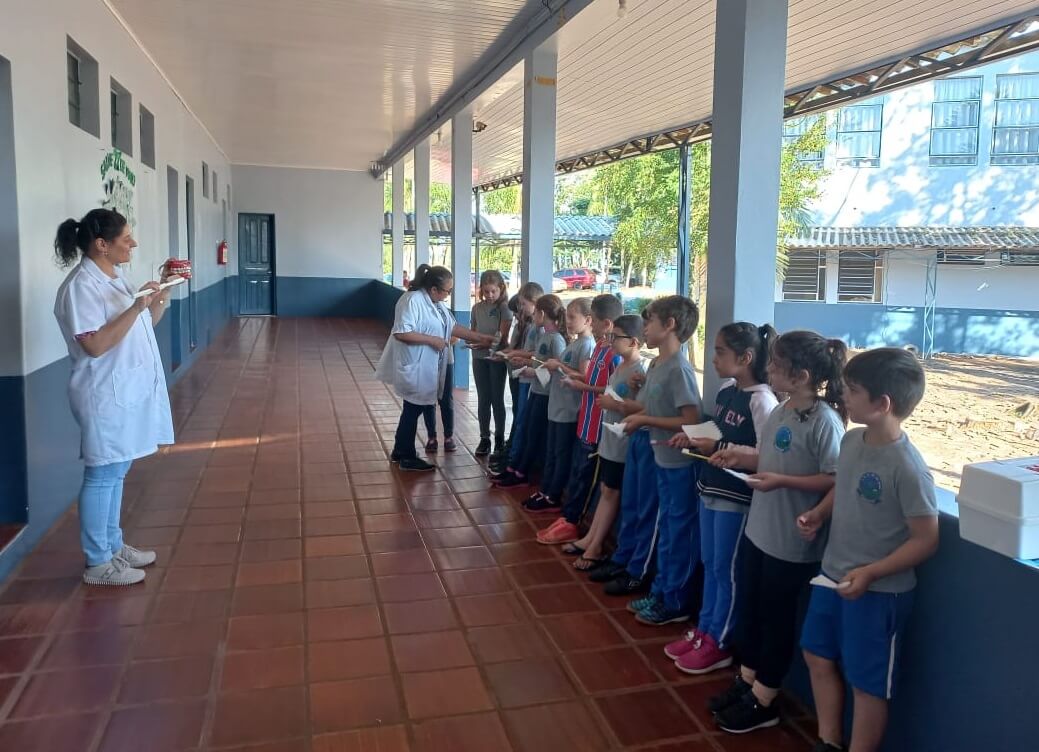 Capa Equipes de saúde bucal realizam atividades preventivas nas escolas de Palmitinho