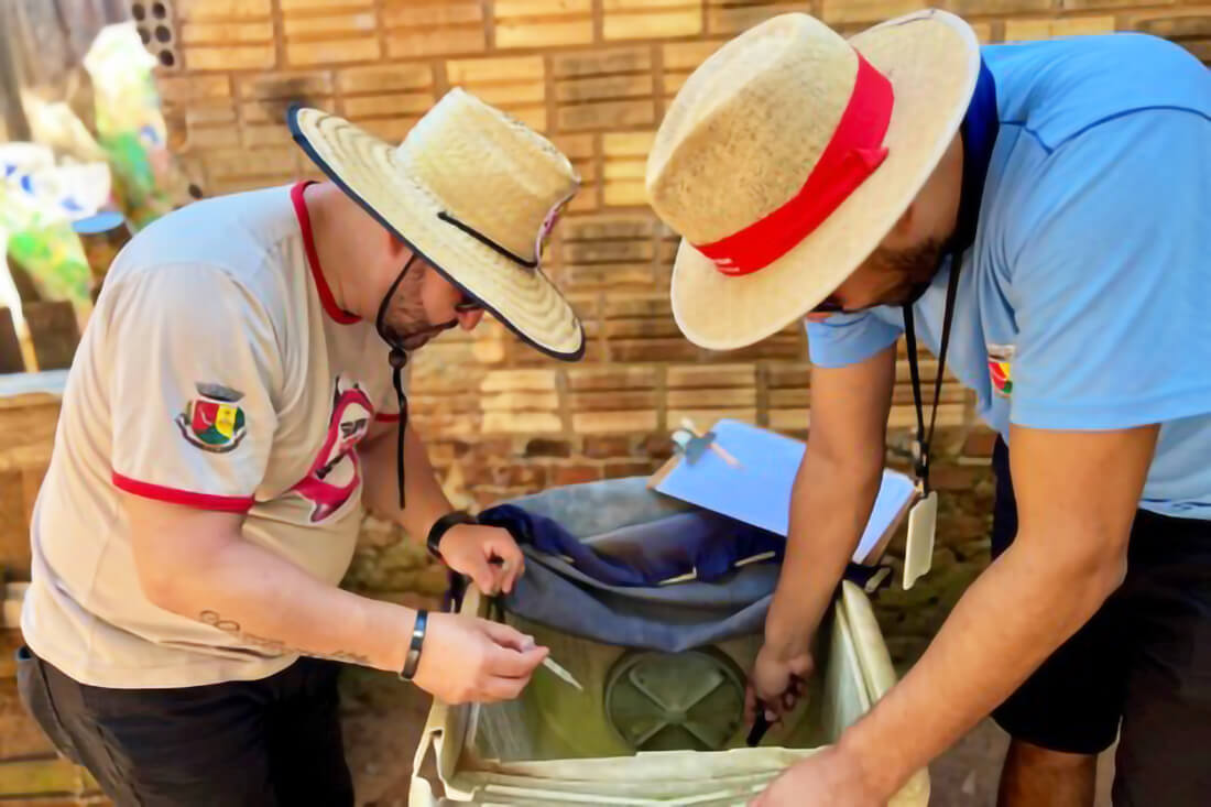 Capa Vigilância em Saúde realiza levantamento LIRAa em Palmeira das Missões para combater o Aedes aegypti