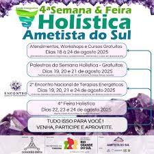 Capa Prefeitura de Ametista do Sul promove a 4ª Semana e Feira Holística