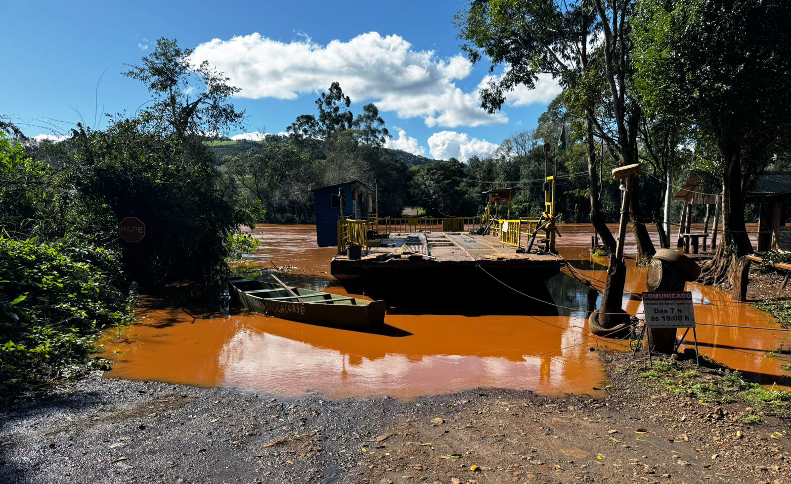 Capa Serviço de travessia suspenso afeta municípios de Cerro Grande e Liberato Salzano