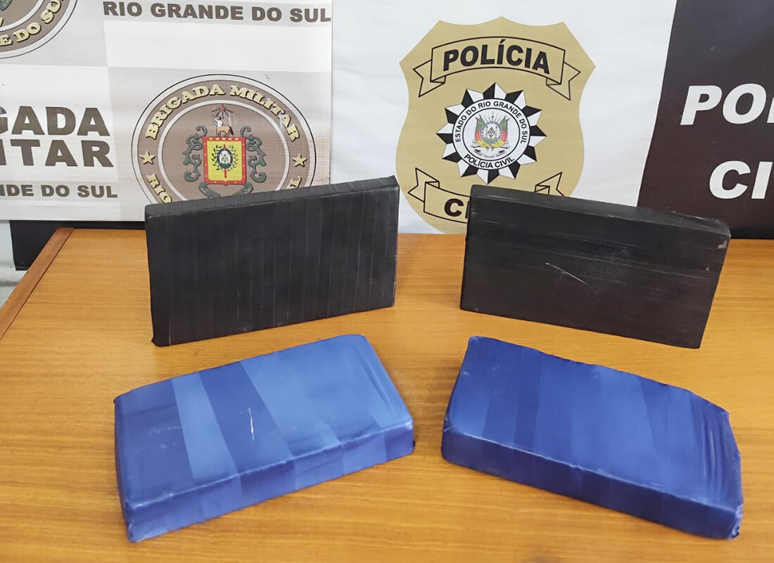 Capa Adolescente é apreendida com mais de 4 quilos de cocaína em Três Passos