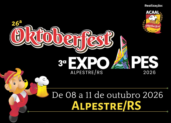Capa Alpestre prepara 26ª Oktoberfest e 3ª Expo Alpes com mais de 100 expositores