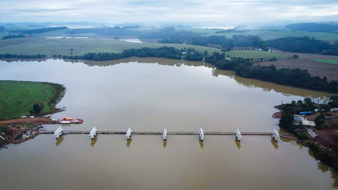 Capa Ponte entre Campinas do Sul e Ronda Alta alcança 70% de conclusão