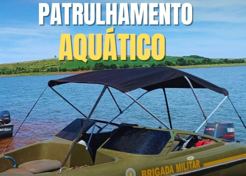 Capa Brigada Militar apreende redes ilegais durante operação ambiental em barragens da região