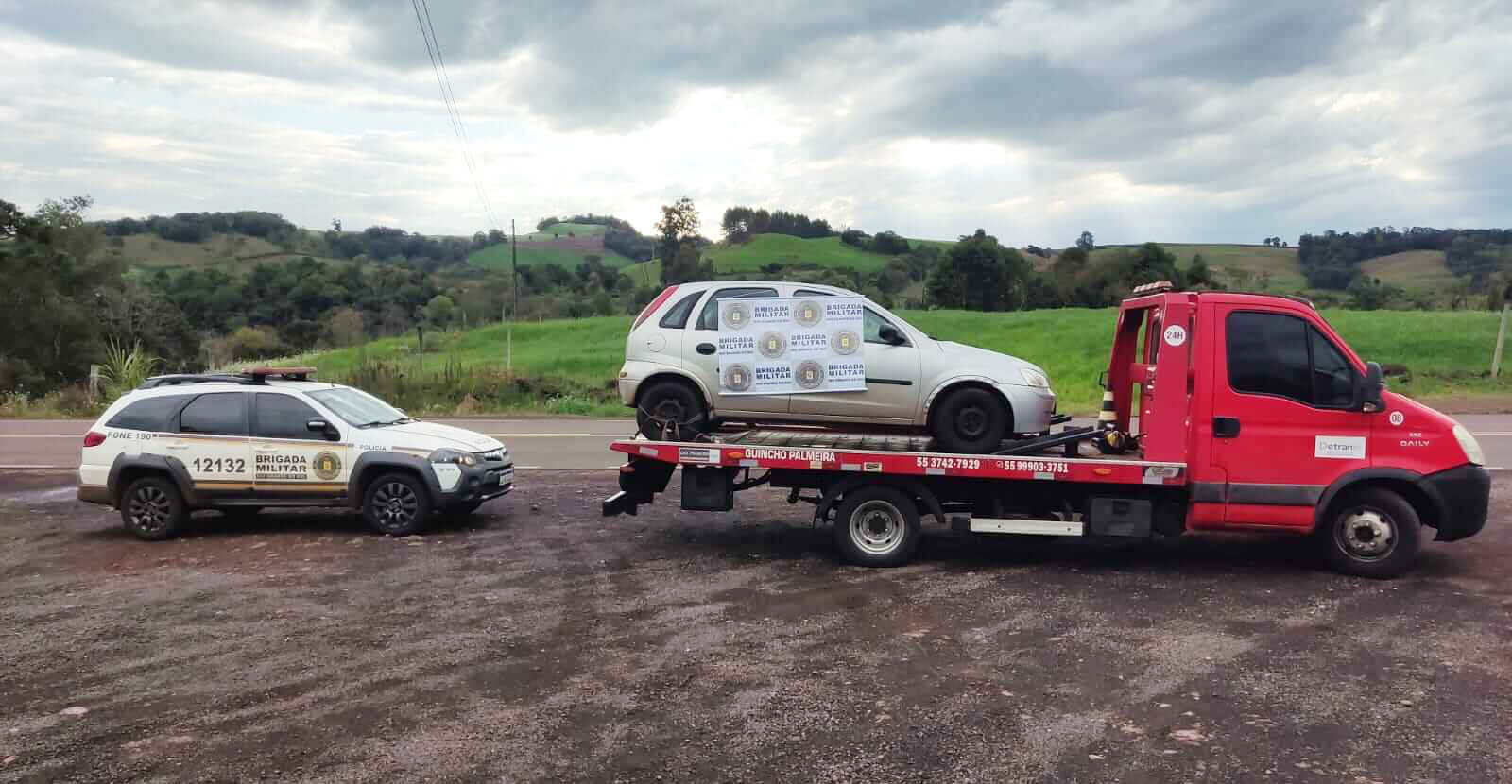 Capa Suspeito de furtos é preso após perseguição e confronto com a Brigada Militar em Sarandi