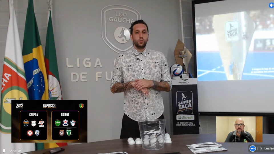 Capa Definidos os grupos da Supertaça Farroupilha Sicredi 2024