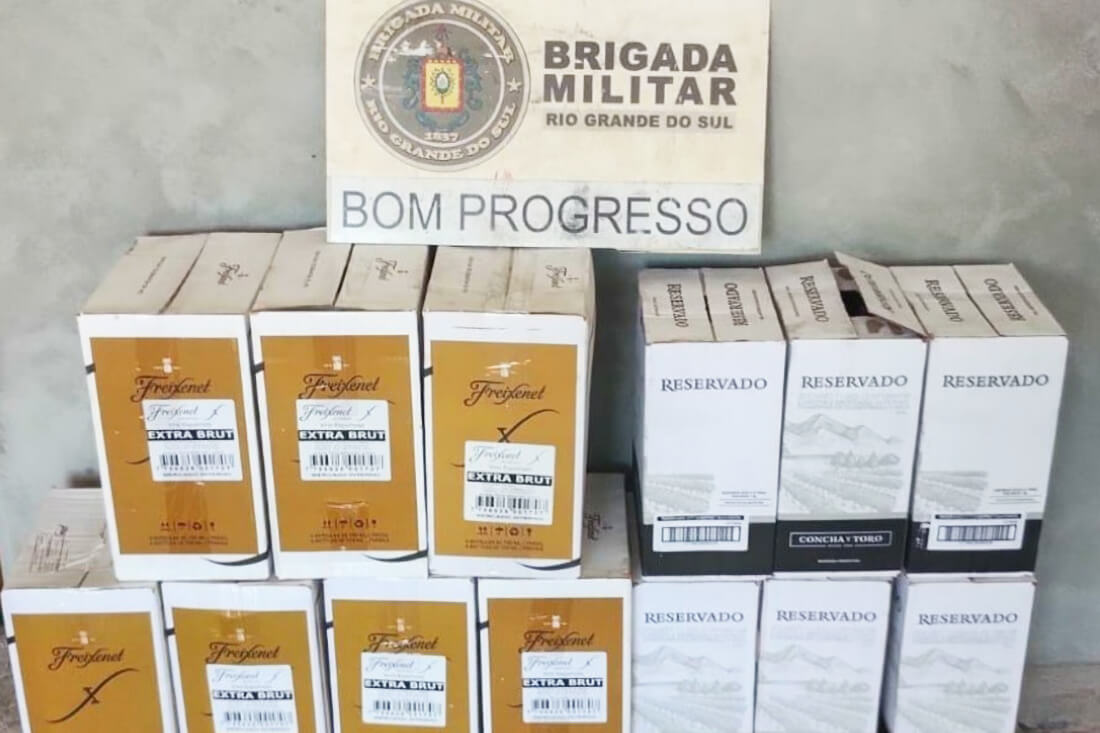 Capa Bebidas de origem estrangeira são apreendidas em Três Passos
